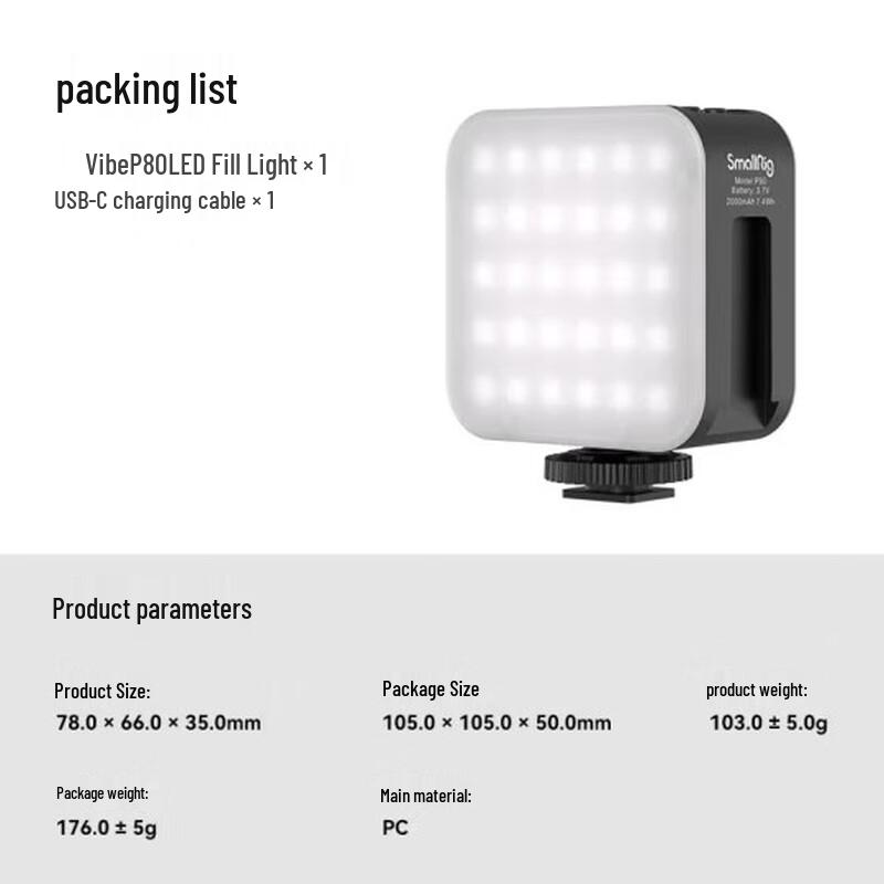 SmallRig RGB Bi-Color LED Pocket Fill Light