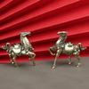 Brass War Horse Small Ornament Home Desktop Decoration Retro Pure Copper Horse Crafts Copper Figurines Enthusiasts Collect