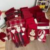 [Dai Green] New Atmosphere Christmas Red Grid Soft Waxy Matching Gift Scarf High-end Style Fashion Scarf