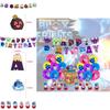 Украшения для вечеринки Blox Fruits Пиратский король Игровая коробка Флаг Шары Топперы для торта Баннеры на день рождения Набор)