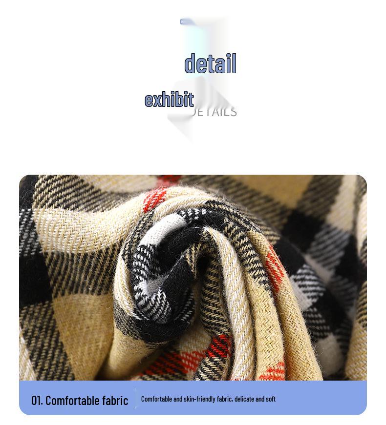 2025 Kids' Plaid Hooded Long-Sleeve Cardigan - Spring/Autumn Fashion