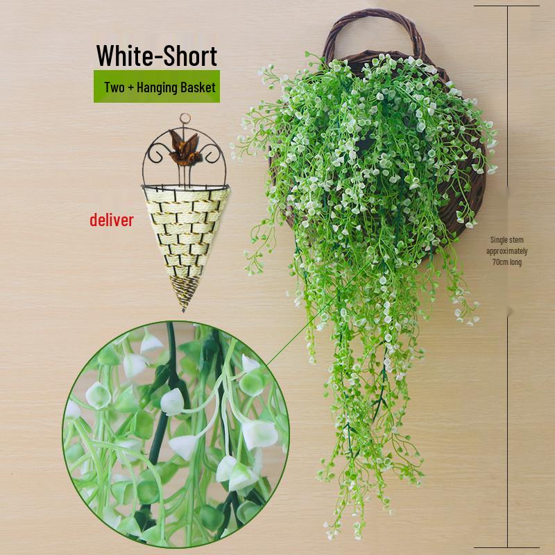 Golden Bell Willow Artificial Trailing Flower Vine for Indoor Wall Decoration