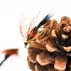 MNFT 10PCS [10#] Grey Hackle Peacock Coachman Fly Trout Fishing Bait Dry Flies Royal Wulff Brown Hackle Fishing Fly Lures