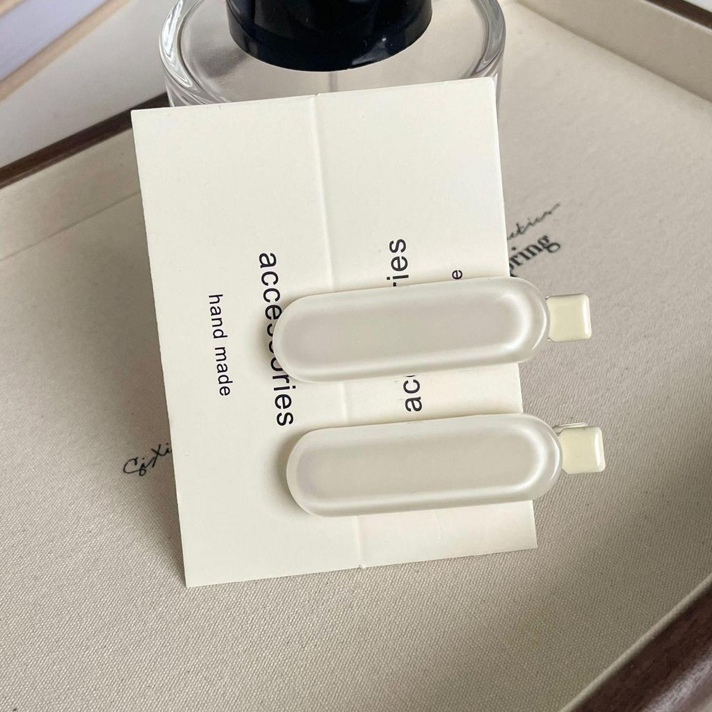 "2-Pack Y2K Fresh Juice Series Duckbill Hair Clips - Cute, Seamless, Side Bang Accessories"