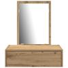 Makeup Table with Drawers Brown 60 x 40 x 70 cm Engineered Wood