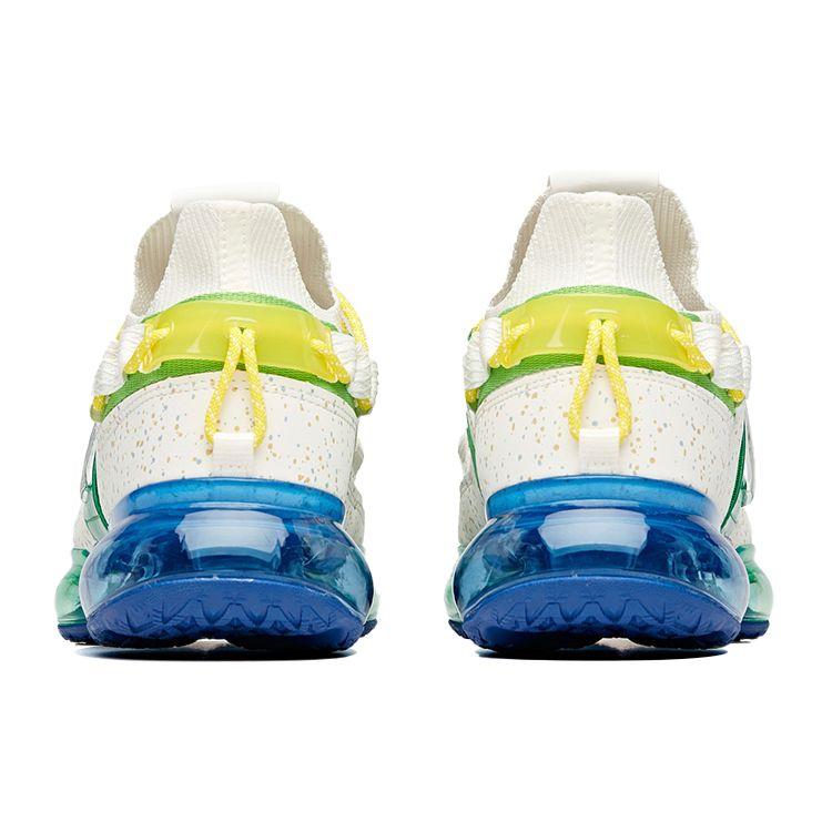 Anta Кроссовки Running Series Low-Top для бега, мужские кроссовки, белые, зеленые, 112025530-4