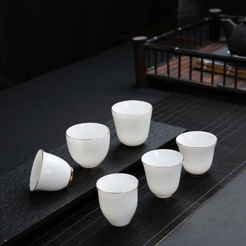 Dehua White Porcelain Mutton Fat Jade Kung Fu Tea Cup