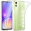 Protective Case - Samsung - Galaxy A05 - Transparent Silicone - 2 Tempered Glass - Flexible