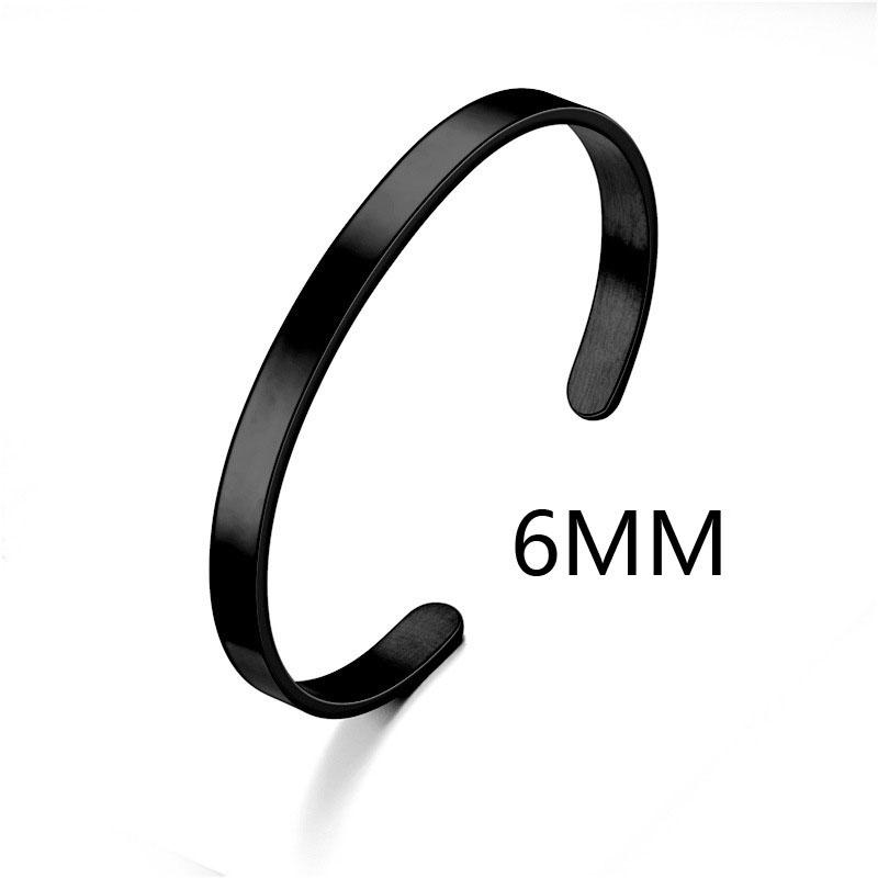 Минималистичный браслет-манжета из нержавеющей стали и браслет цвета: золото, серебро, черный цвет, открытые браслеты для мужчин и женщин, ювелирные изделия в стиле хип-хоп