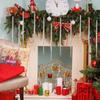 Silver Color Christmas Tree Metal Wire Tinsel Foil Fringe  Christmas Decoration Supplies