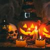 Беспламенная свеча-тыква, работающая на солнечной энергии злая мерцающая Хэллоуинская настольная свеча-чайная тыква-привидение со светодиодной подсветкой, украшение на Хэллоуин