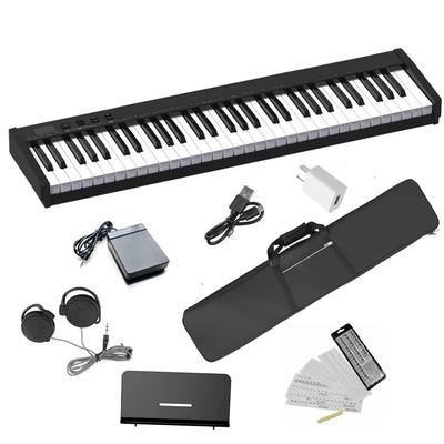 Longeye Electronic 61 Ultra 10 мм Идеально подходит для хранения Сумка Педаль MIDI Музыкальная клавиатура Наклейки Фортепиано, Клавиши, Компактный, Ход, Встроенная батарея, Долгосрочный