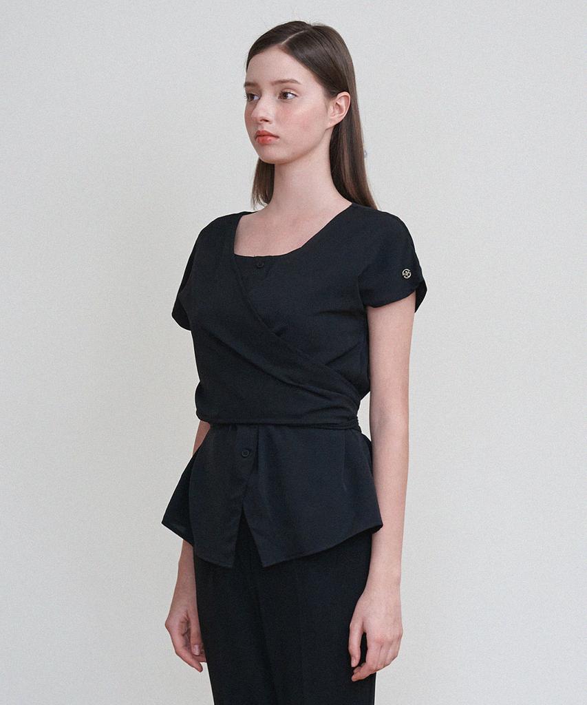 MICANE Eleanor Cap Sleeve Blouse
