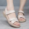Fashion New Summer Women's Platforms Sandals, Slip-Resistant Middle-Aged Mothers Shoes Flat Casual Ladies Sandals Beach Shoes