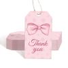 50 шт. Бирки-бантики с веревками 10 м, украшение для упаковки, НОВЫЕ, оберточная карточка, подарки