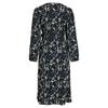 VILA Women's Blue Printed Wrap Long Dress