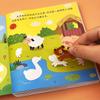 Книга-наклейка для малышей 3+ - Образовательное развлечение для детей, Набор для творческого рукоделия, Подарок на день рождения и вечеринку, Китайская версия