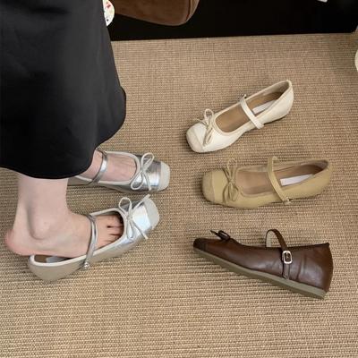 Внутренняя высота увеличивается серебристый светлый рот одинарные туфли женские весна новинка 2025 года весна новые ретро вечерние туфли Мэри Джейн на платформе