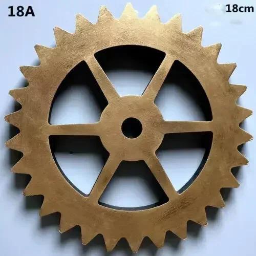 Винтажное золотое деревянное колесо стимпанк шестерня скульптура шестерня ретро дизайн украшения бар паб настенный декор шестеренка деревенское декоративное деревянное ремесло