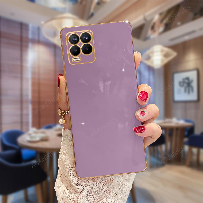 Роскошный модный чехол-держатель с кольцом для Oppo Realme 8 7 Pro 8i 4g Gt Neo 2 3t 5 Master Edition 5g, силиконовая задняя крышка-подставка