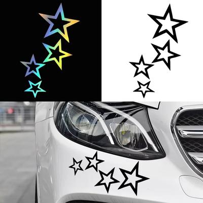 LYKX Наклейки на Автомобиль Звезды Виниловая Наклейка на Автомобиль Водонепроницаемые Наклейки на Автомобиль Грузовик Бампер Заднее Стекло Без Фона