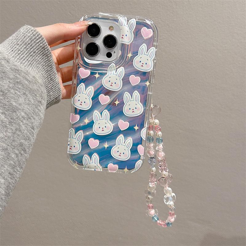 Чехол для телефона Zhitai Cartoon для iPhone 15/13, Huawei 12/11; В комплект входит противобликовая пленка для X и браслет для 12 Phantom.