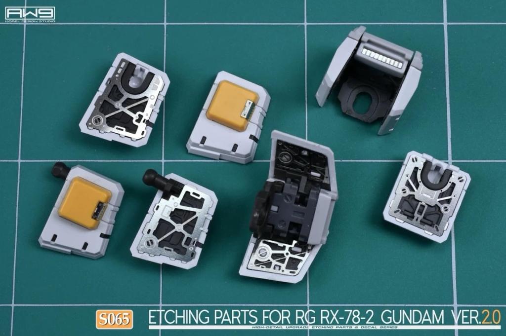 RG Gundam Detail Up for Modification High Quality Metal Parts Water Transfer Decal Included 1/144 RX-78-2 Ver.2.0