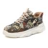 Platform dad shoes 22 new spring and autumn fly-woven flower cloth breathable casual painted sports shoes
