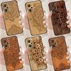 Mandala Floral Wood Back Case For Realme GT Neo 2 GT Master C21 8 Pro 8i Cover For OnePlus Nord 2 8T 9R 9 Pro