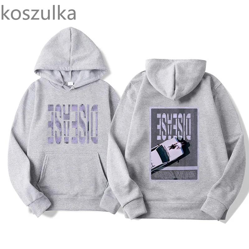 Lady Gaga Disease Hoodies Autumn Winter Harajuku Aesthetic Sweatshirts Women Clothes Fleece Clothes Vintage Punk Pullovers