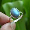 Labradorite Ring, 925 Silver Ring, Statement Ring, Natural Gemstone, Gift For Her, Bezel Ring, Birthday Gift, Silver Jewelry