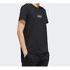 adidas neo M C Tee Sports Round Neck Short Sleeve Black Men's FP7467