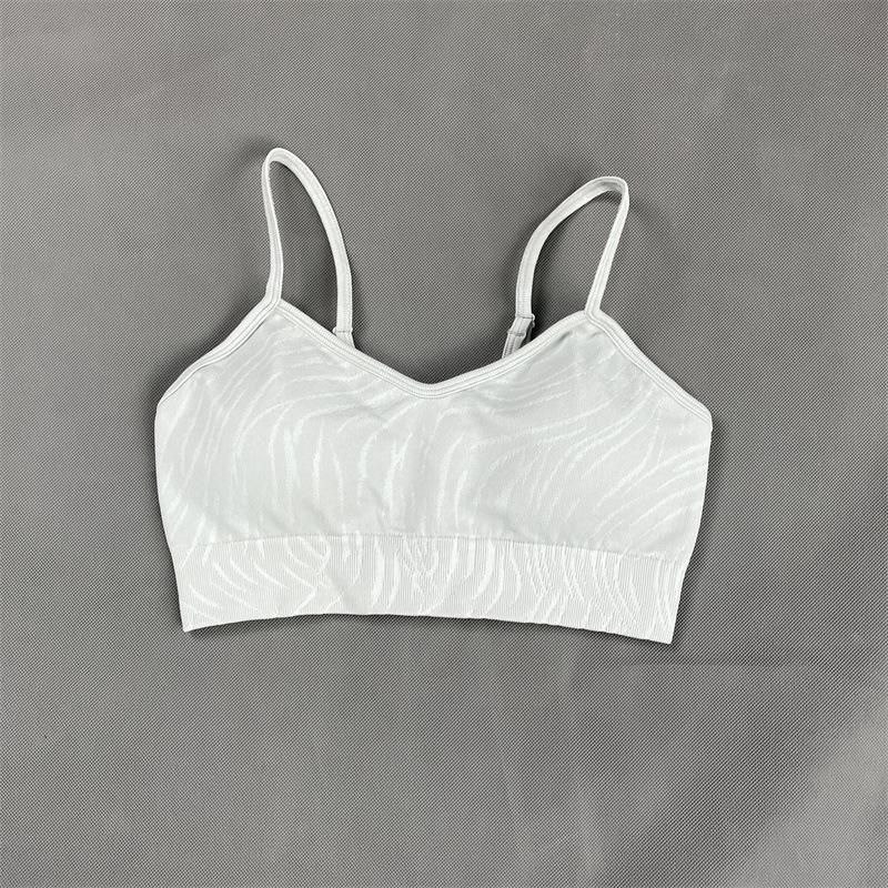 «Новый бесшовный европейский и американский фитнес-комплект: Топ с коротким рукавом, штаны для йоги, спортивный бюстгальтер для женщин.