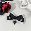 Ribbon Cute Duckbill Clip Gothic Hair Barrettes Sweet Bow Hair Clip  Women