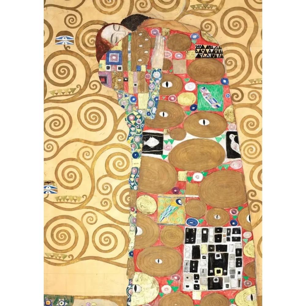 Classic Abstract Figure Artworks of Gustav Klimt, Including "The Kiss" and "The Tree of Life" Home Decor Gifts.