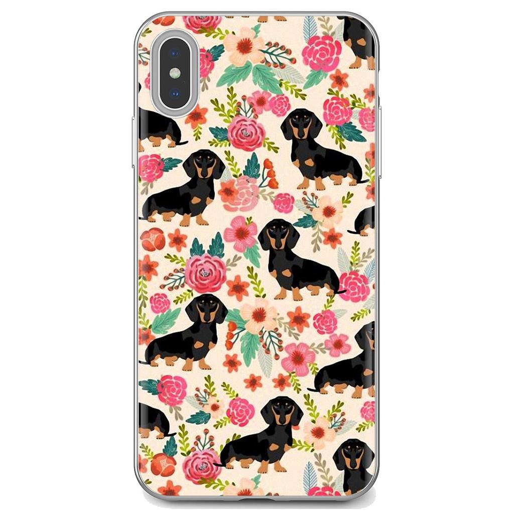 Мягкий чехол для iPhone iPod Touch 11 12 Pro 4 4S 5 5S SE 5C 6 6S 7 8 X XR XS Plus Max 2020, мягкий чехол с силуэтом таксы, щенков, собак