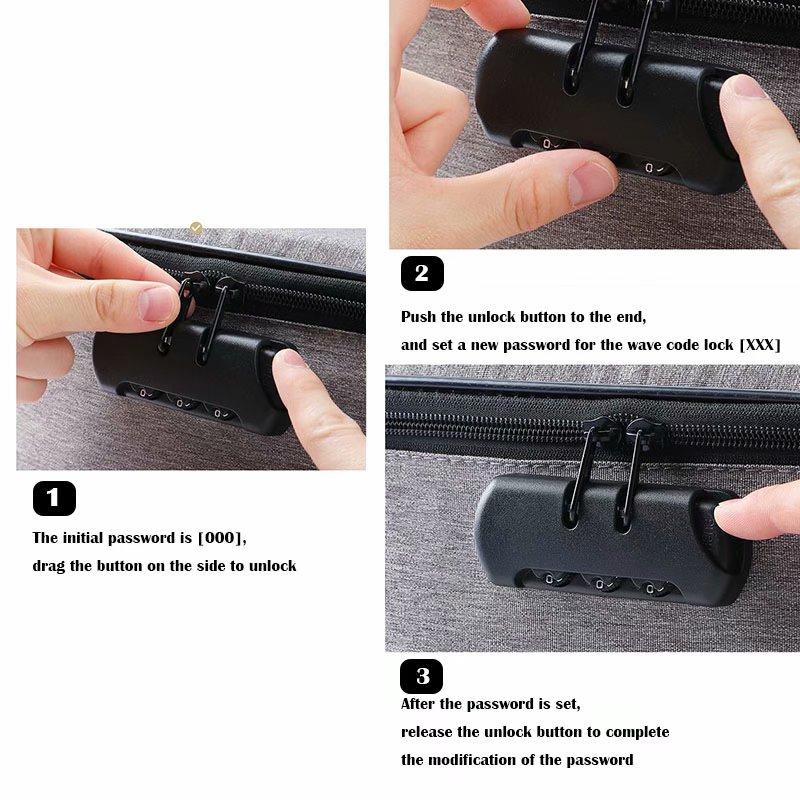 2/3-слойная сумка для документов с паролем Водонепроницаемый органайзер для файлов сертификатов Деловая дорожная сумка Сумка для хранения багажа Чемодан Дорожная сумка Сумочка