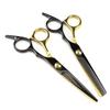 6.0 Inch Black New Professional Hairdressers Hair Scissors Japan 440C Barber Big Cutting Scissors Thinning Shears Hair Clipper
