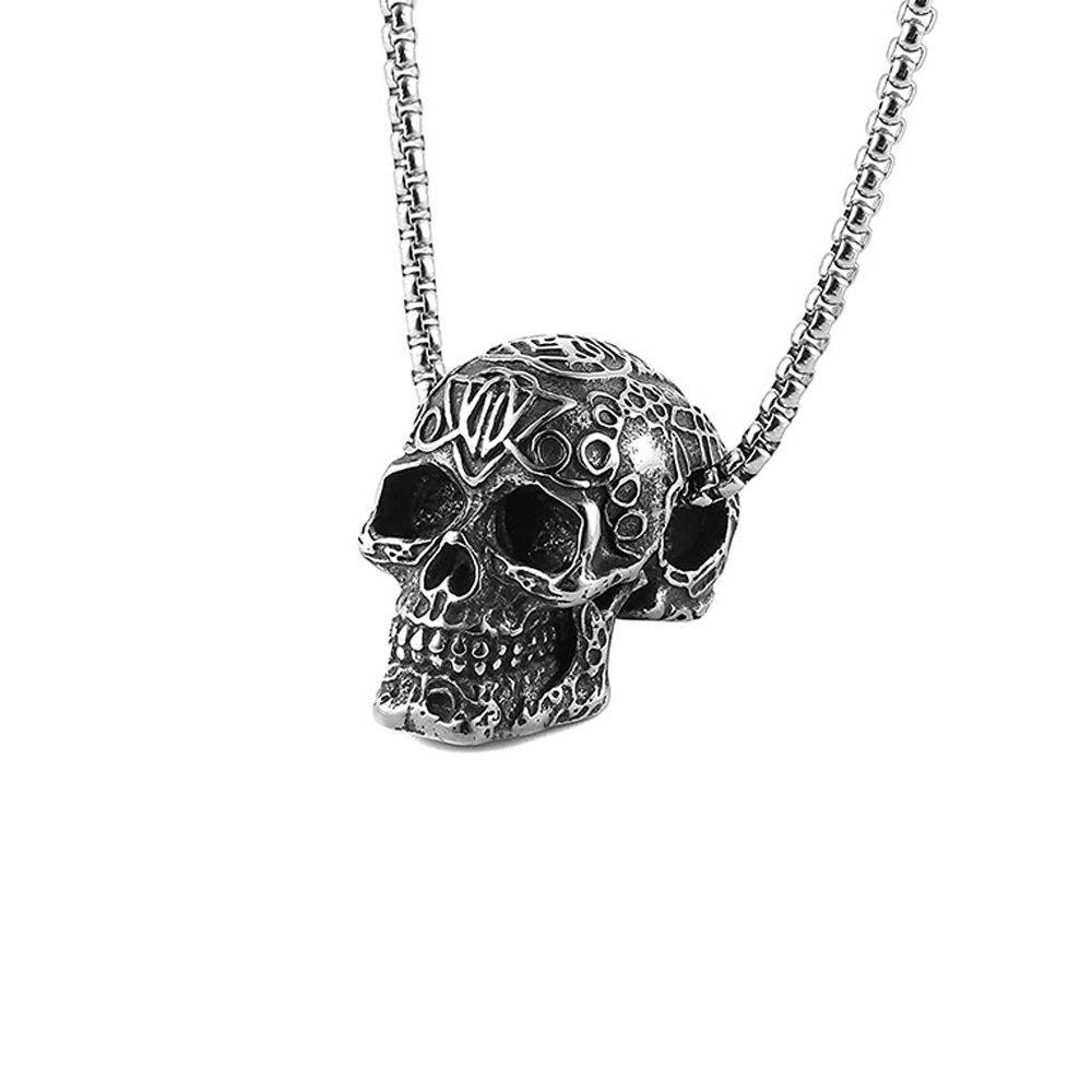 Boho Jewelry Skeleton Pendant Choker Men's Neck Chains Women Jewelry Accessories Skull Necklace