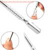 Nail Art Care Tool Double-Ended Shaped Stainless Steel Dual-Sided Cuticle Pusher Ingrown Toenail Lifter Remover Trimmer