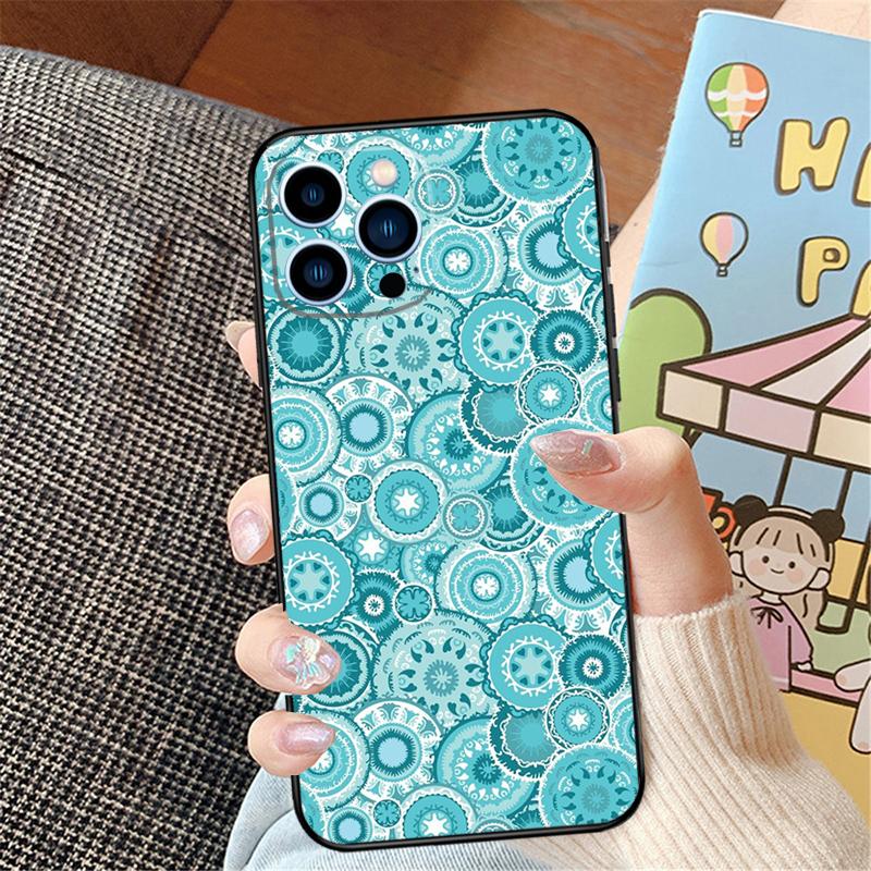 Moroccan Tile Phone Case For iPhone 16 15 14 Pro Max 11 12 13 Pro Max Mini XR 16e 16 15 Plus Bumper Cover