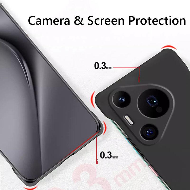 Безрамочный Тонкий Матовый Жесткий Чехол-Накладка Skin На Для Huawei Pura 70 80 Pro Plus Ultra Pura70 Ultra Ударопрочный Fundas Coque