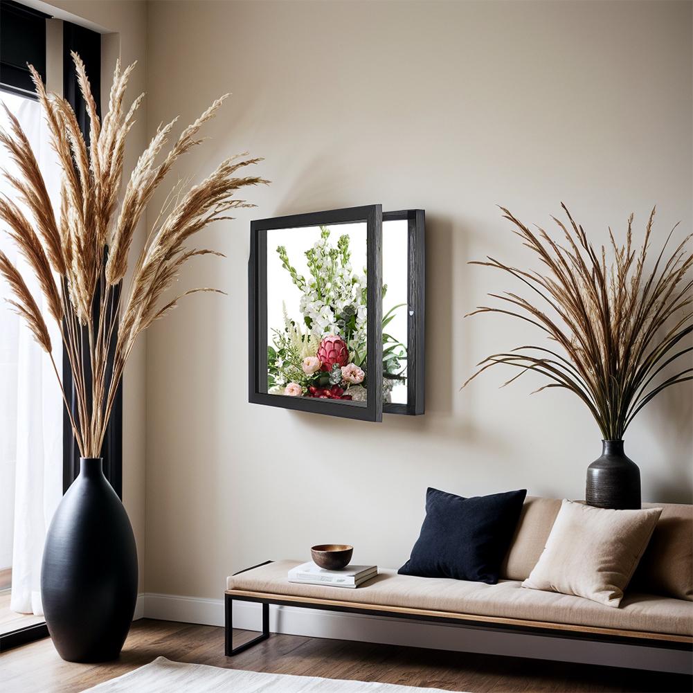 Jersey Display Frame Wood T Shirt Display Case 13x13/14X18 inch Shadow Box Shadow Box Frame for Jerseys Memorabilia