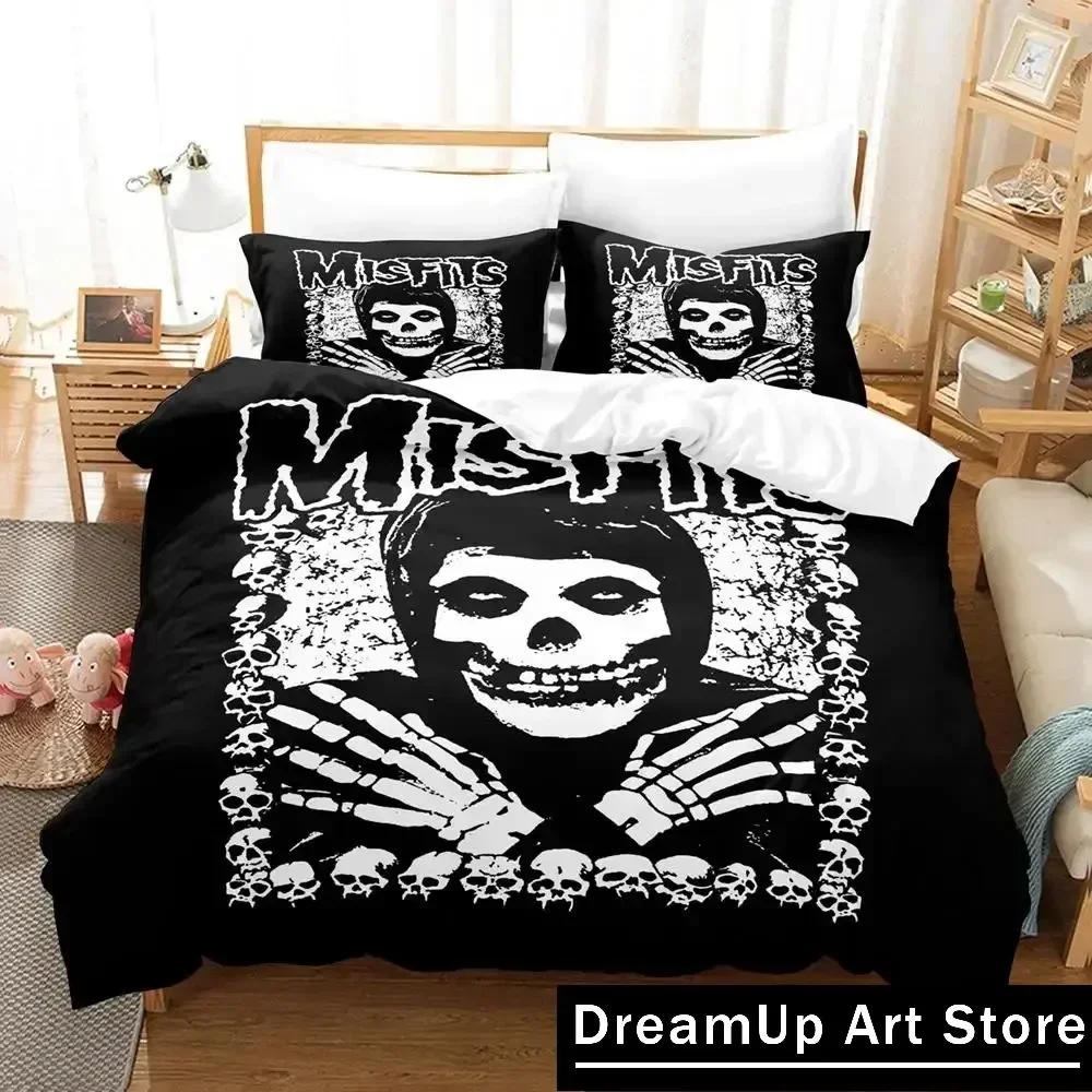 3D Печать The Misfits Гленн Данциг Комплект постельного белья Мальчики Девочки Односпальный Queen King Размер Пододеяльник Наволочка Постель Мальчики Взрослый