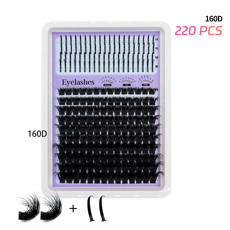 14 Rows Lash Clusters Spikes Eyelash Extensions Spiky Lashes Extension Thick Individual Cluster Lashes With Spikes Bottom Lashes