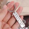 Double Sided Mirror Polishing Drive Safe Keychain Letter Keychain  Anniversary