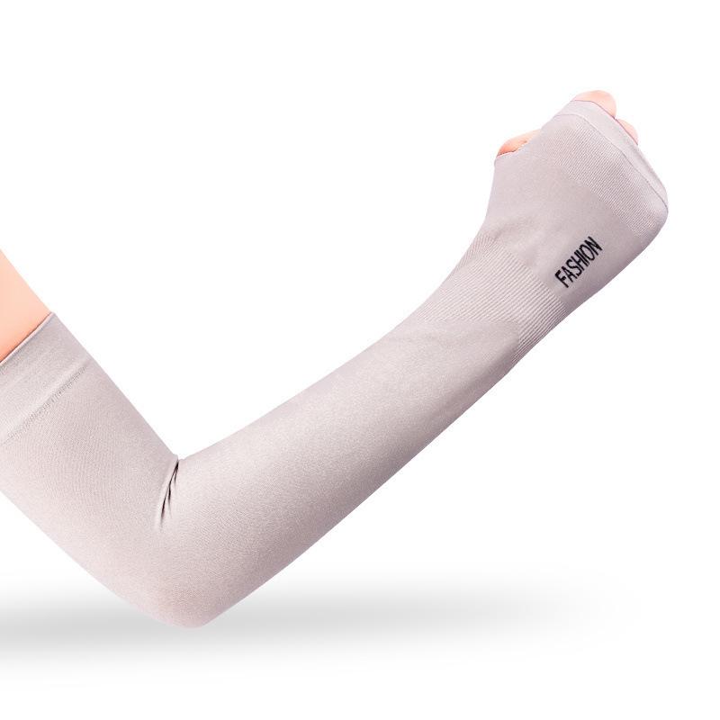 Unisex Ice Silk UV Protection Arm Sleeves for Summer Sports & Cycling