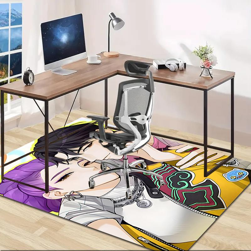 1pc KPop Demon Hunters19 Design Area Rug - Non-Slip, Soft & Cozy Floor Mat for Living Room, Bedroom, Office - Indoor/Outdoor Decorative Carpet