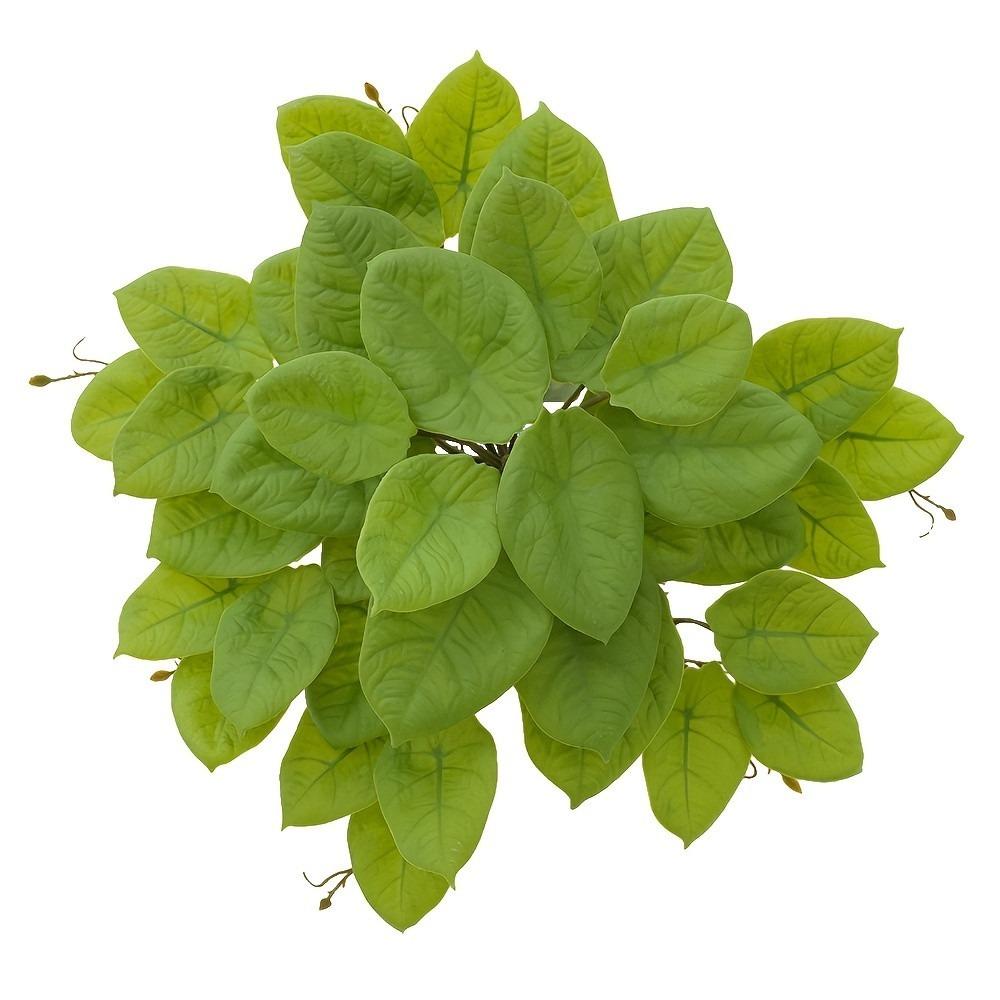Vibrant Colors Artificial Plants 42 Leaves Simulated Green Plants Fake Tree Leaves Patio