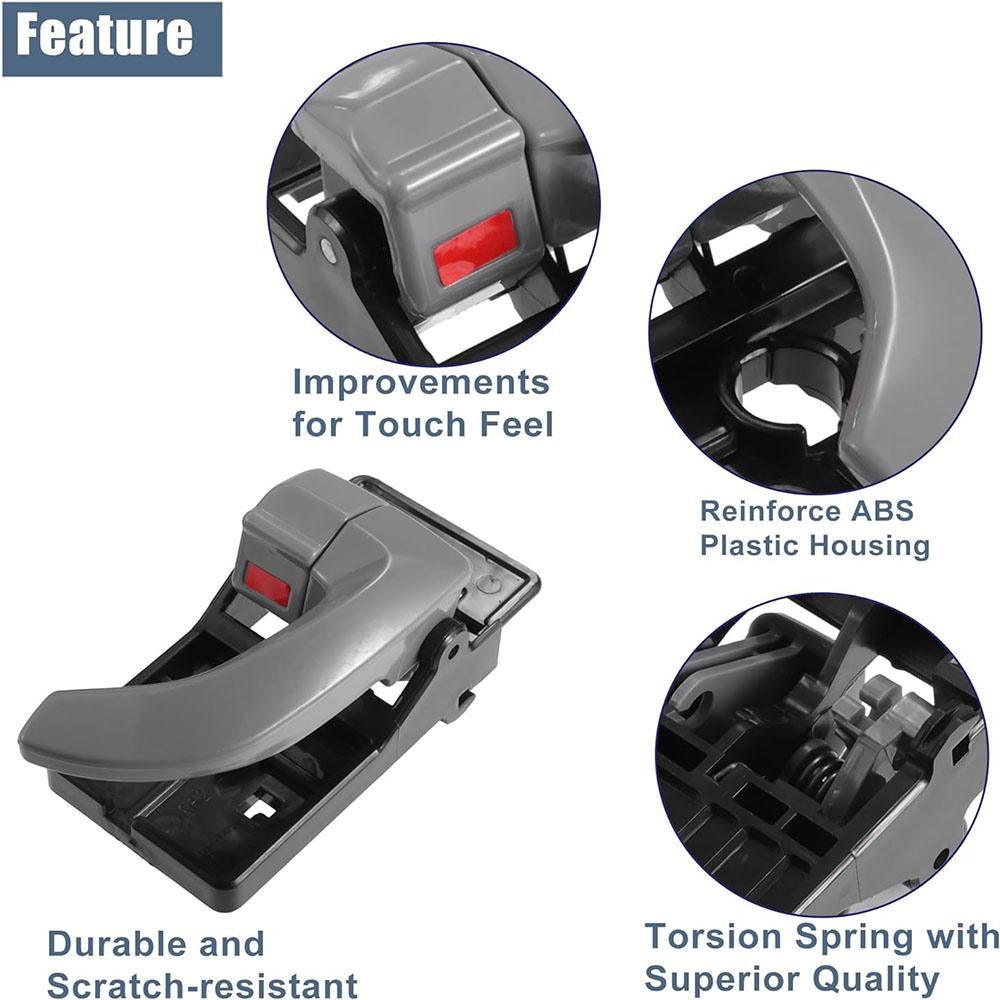 1 пара Внутренняя ручка двери серая левая правая для Hyundai Tucson 2005-2009